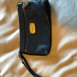 Michael Kors navy wristlet
